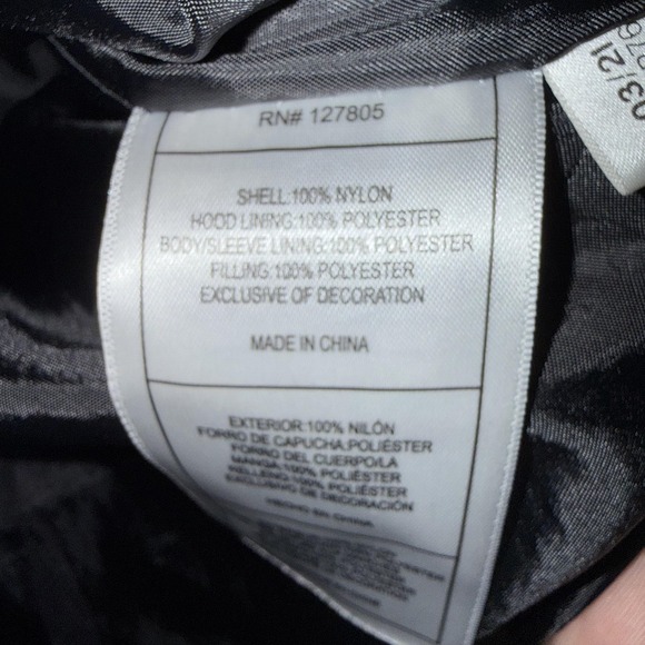 Reebok Jacket Mens Large Orange Hooded Puffer Insulated Full Zip Logo Warm - Picture 11 of 12